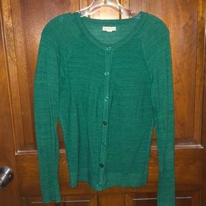 Green cardigan
